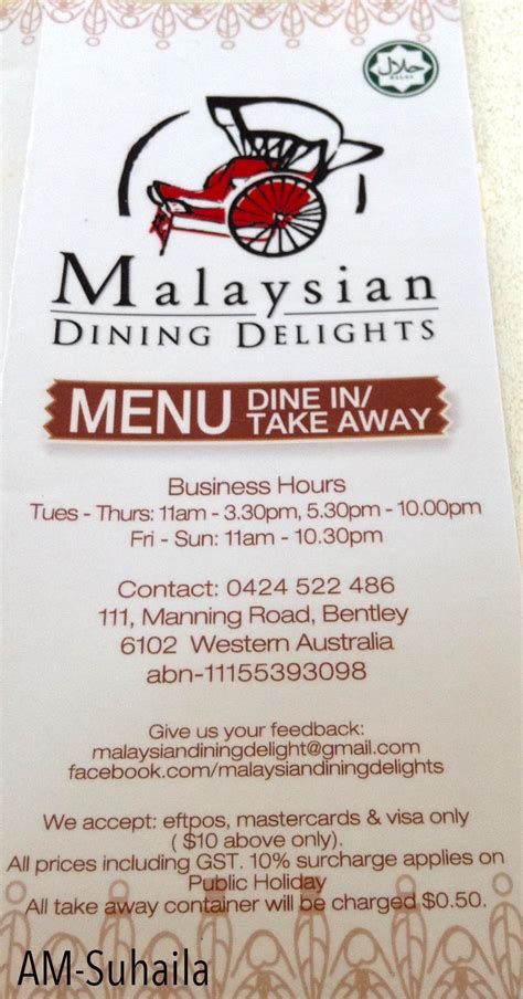 malaysian dining delights perth